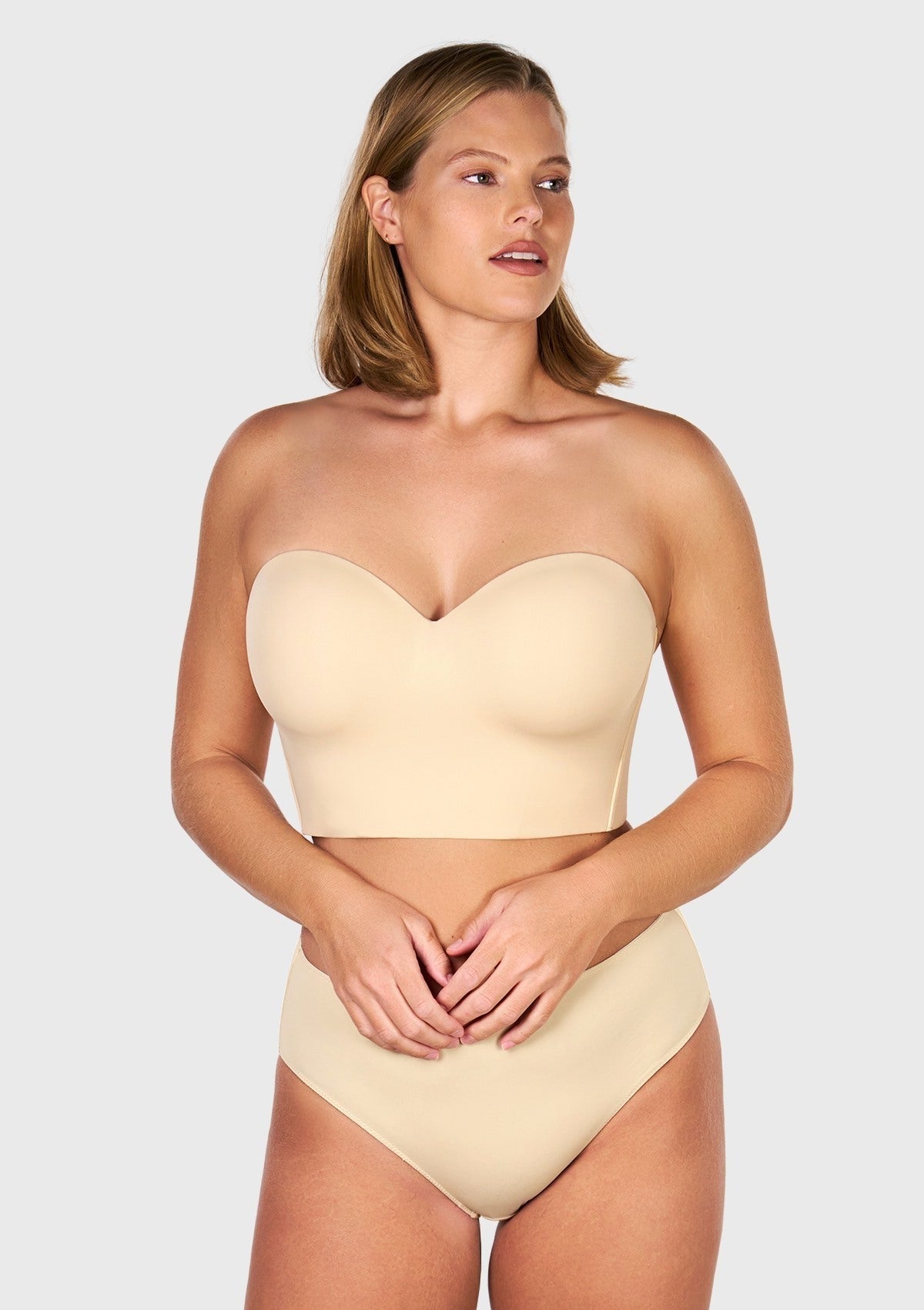 HSIA Longline Strapless Underwire Full Coverage Corset Bra