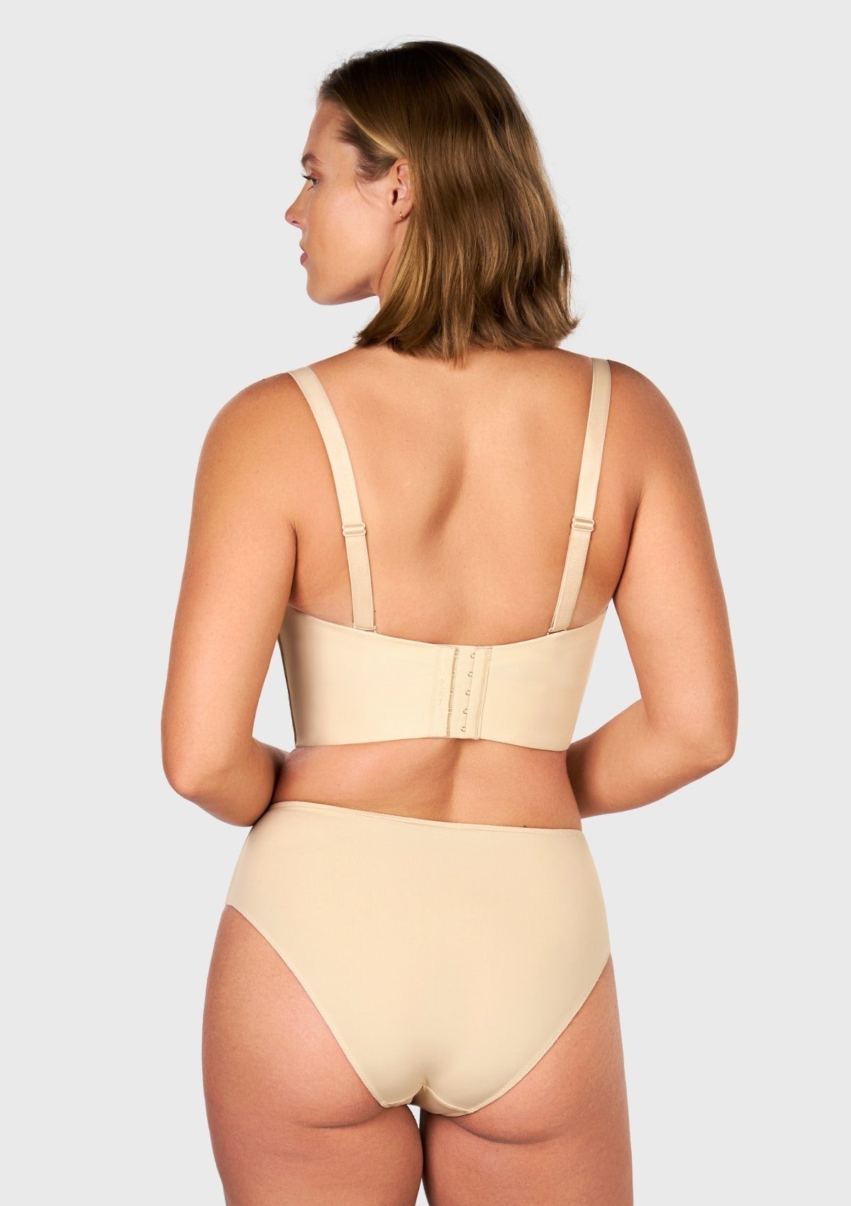 HSIA Longline Strapless Underwire Full Coverage Corset Bra