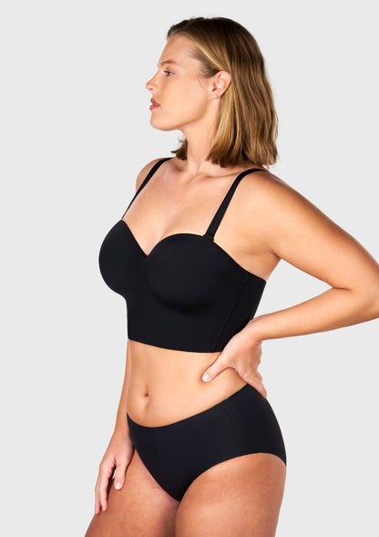 HSIA Longline Strapless Underwire Full Coverage Corset Bra