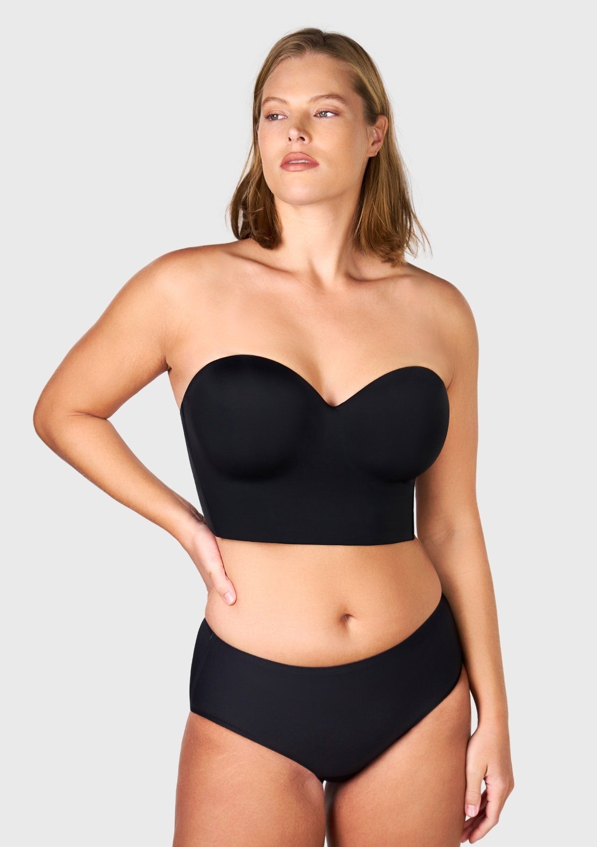 HSIA Longline Strapless Underwire Full Coverage Corset Bra