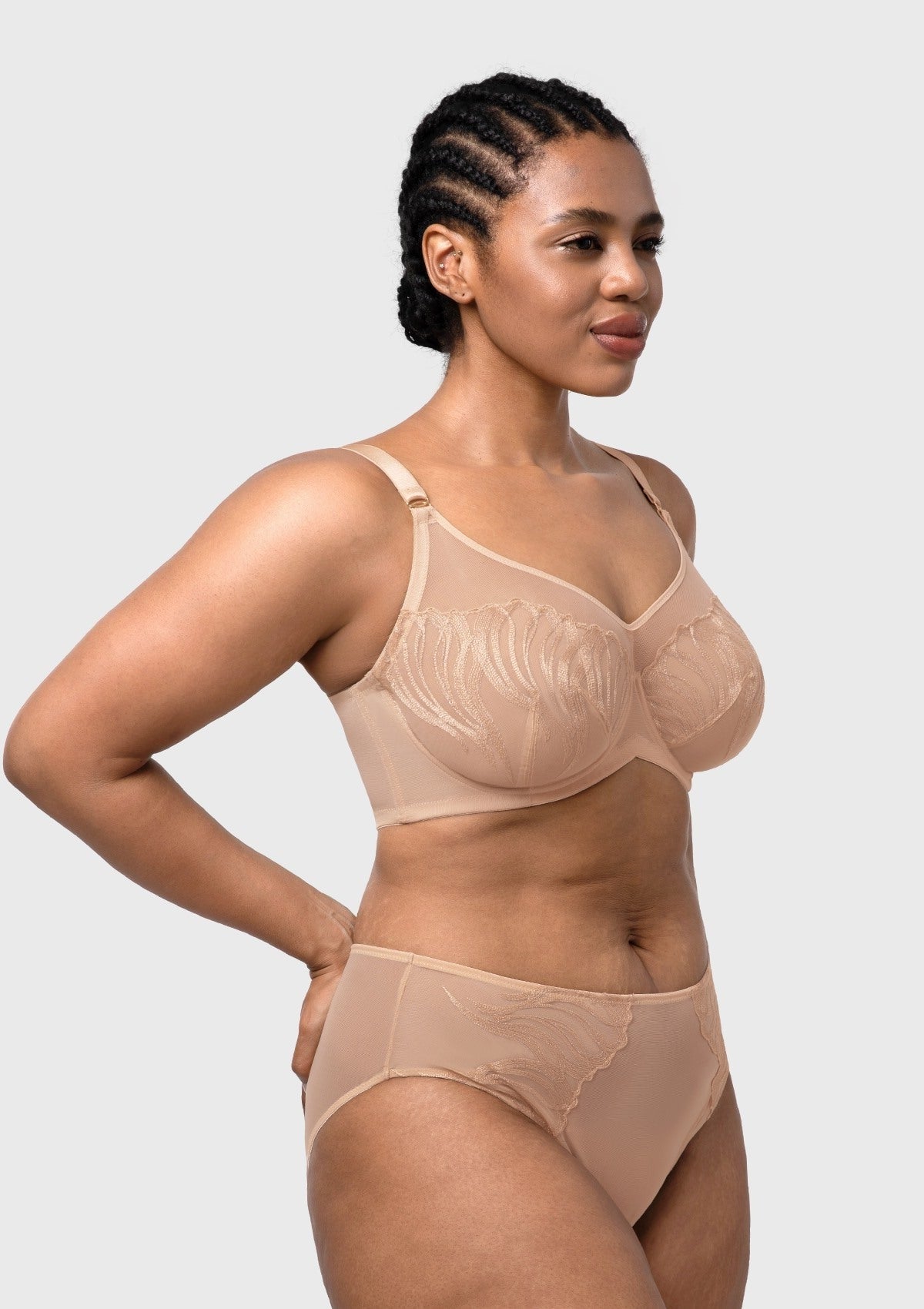 HSIA Luxe Bloom Plus Size Unlined Underwire Bra