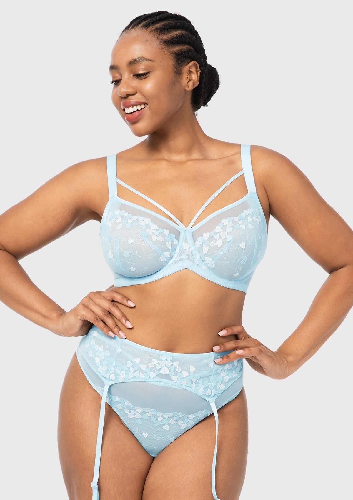 HSIA Renna Holiday Edit Embroidery Pink Lace Underwire Bra