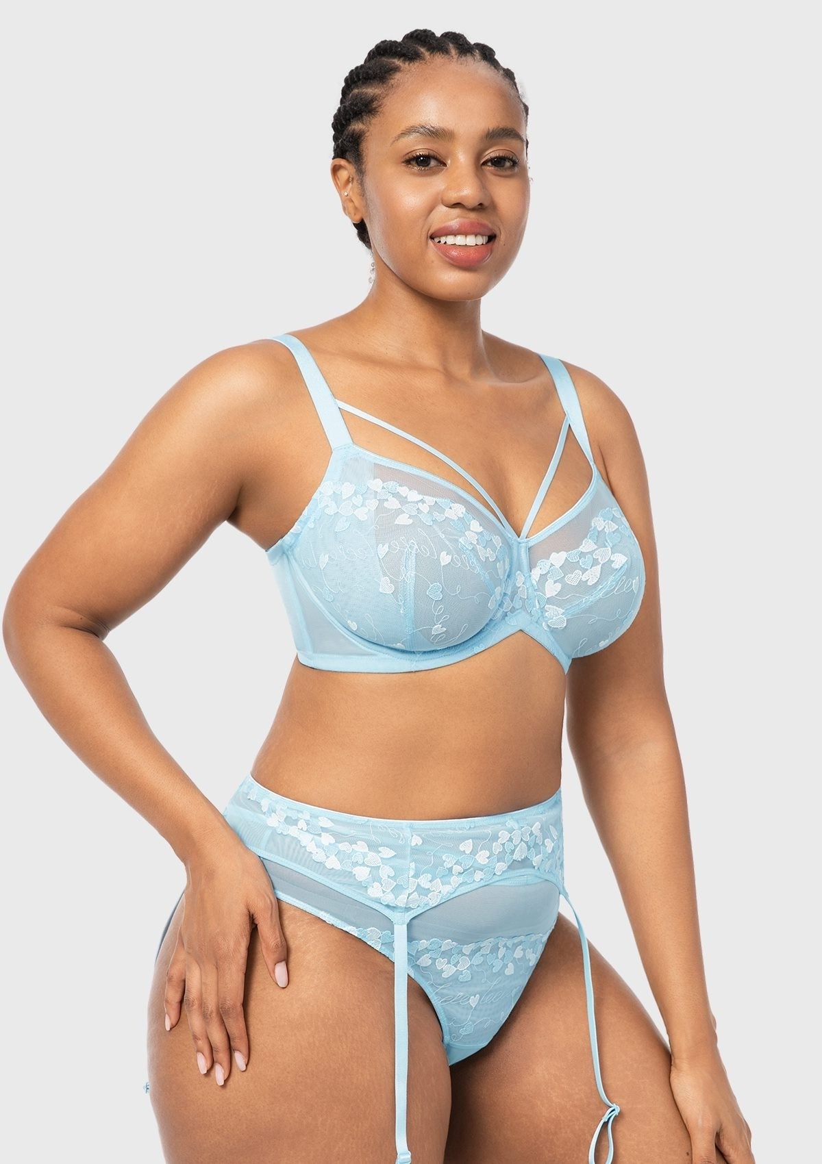 HSIA Renna Holiday Edit Embroidery Pink Lace Underwire Bra