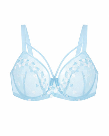 HSIA Renna Holiday Edit Embroidery Pink Lace Underwire Bra
