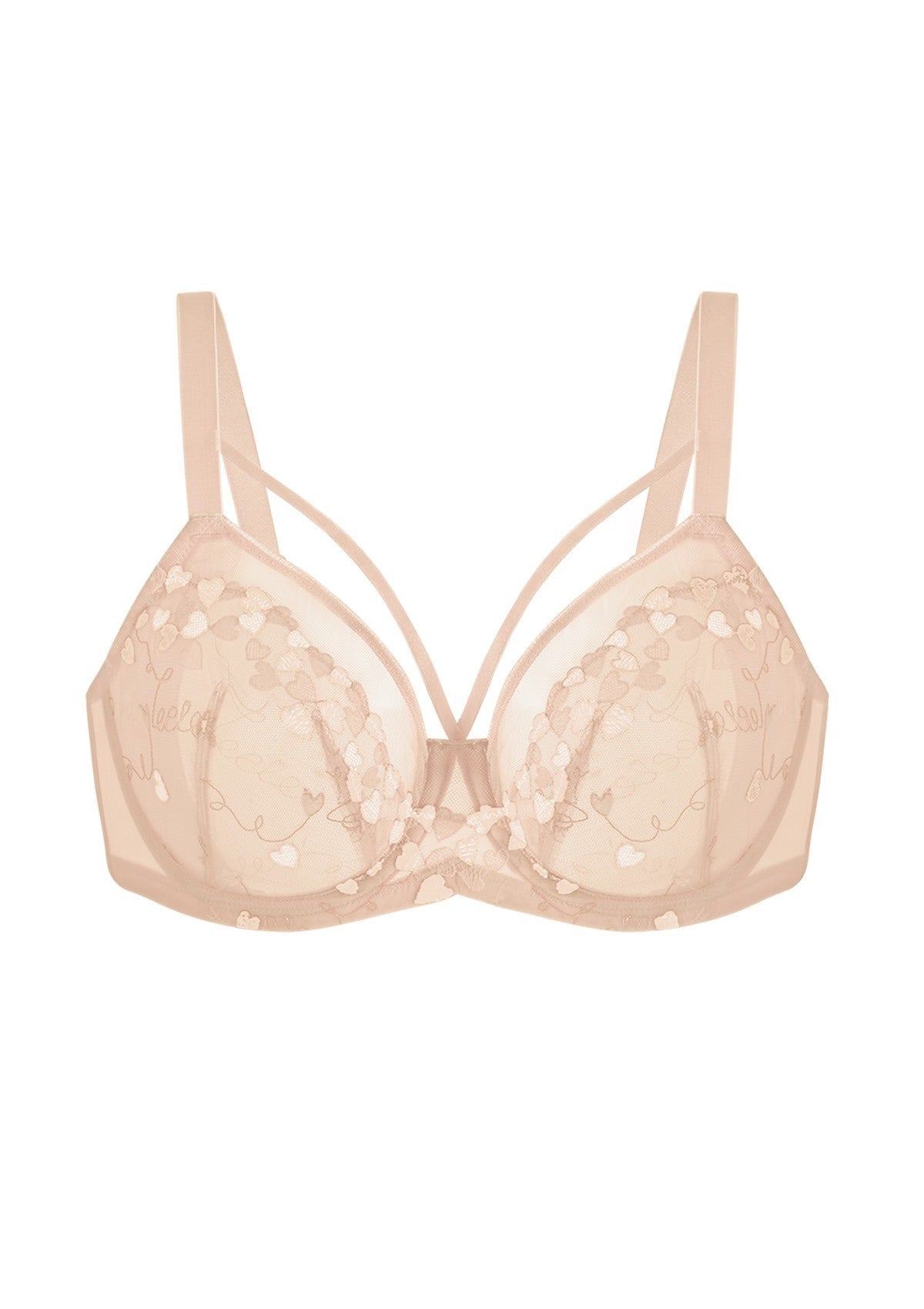 HSIA Renna Holiday Edit Embroidery Pink Lace Underwire Bra