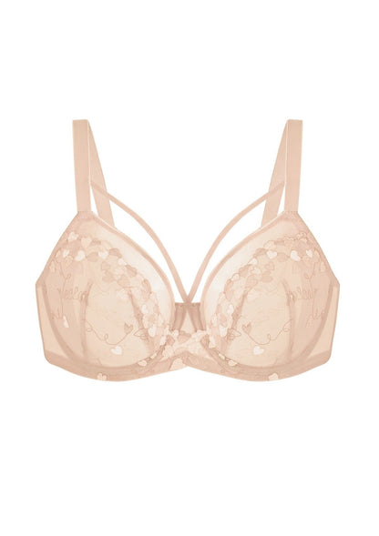 HSIA Renna Holiday Edit Embroidery Pink Lace Underwire Bra
