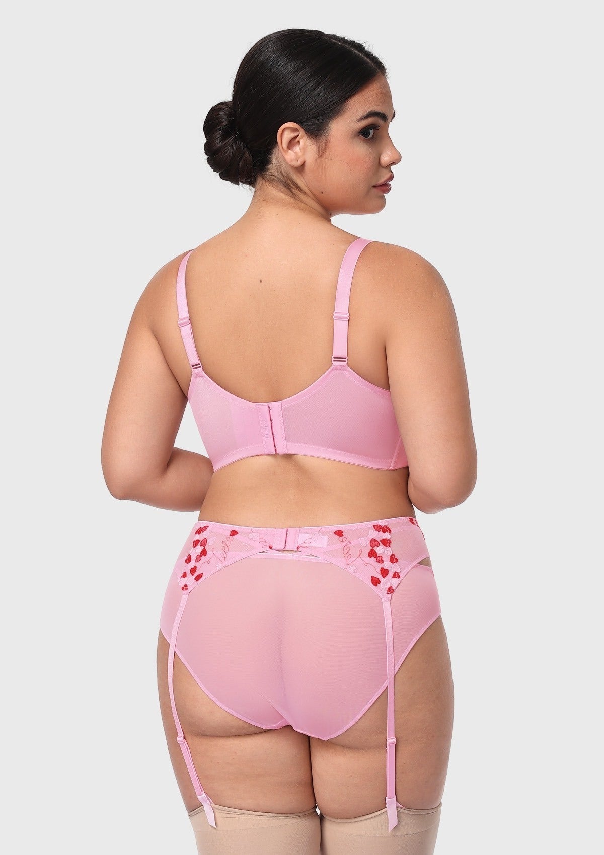 HSIA Renna Holiday Edit Embroidery Pink Lace Underwire Bra