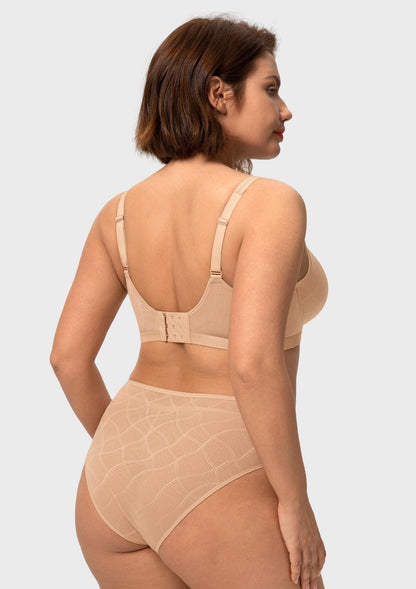 HSIA Skylark Breathable Lightweight Supportive Jacquard Mesh Wide Strap 3/4 Cup Comfort Bra
