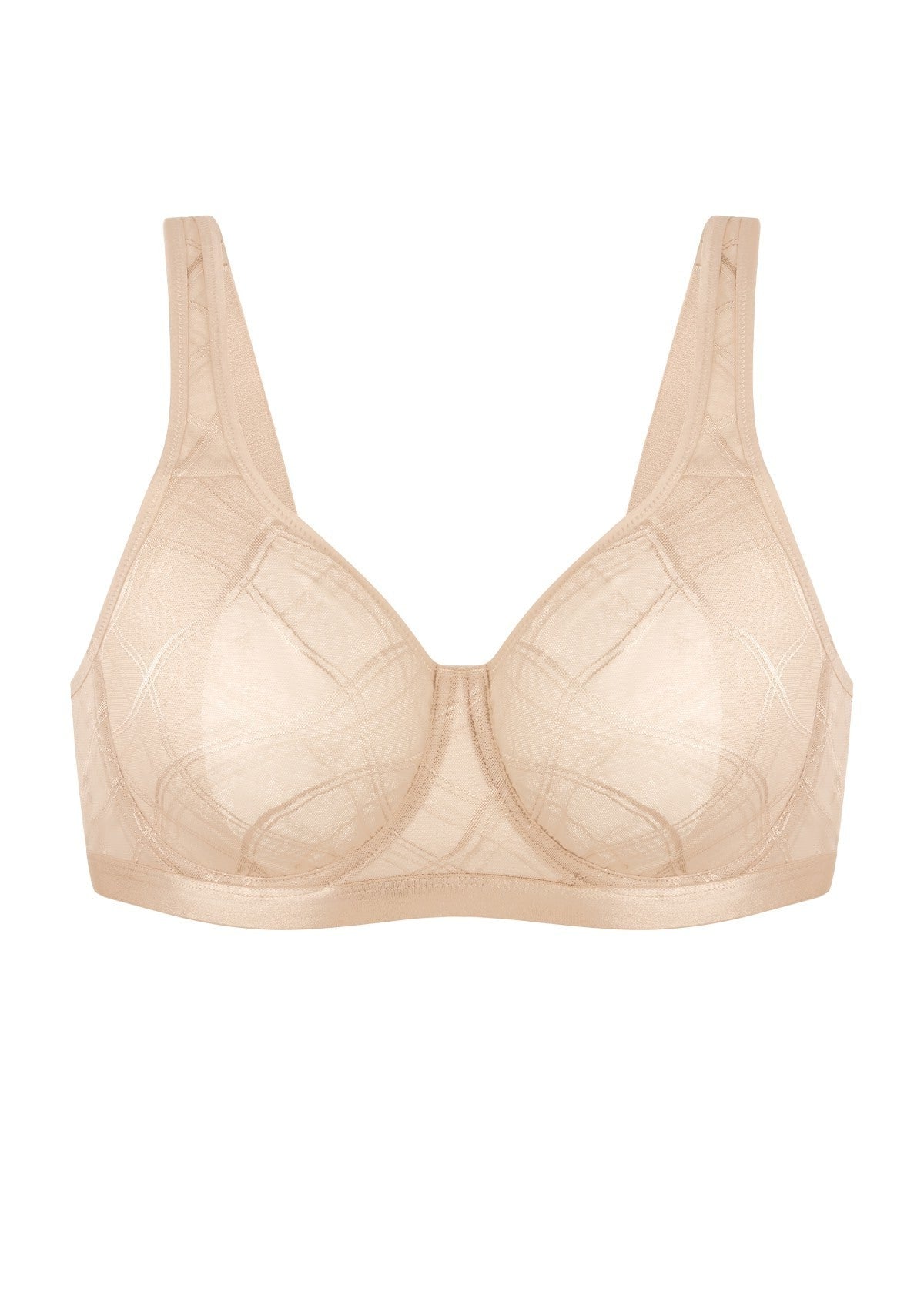 HSIA Skylark Breathable Lightweight Supportive Jacquard Mesh Wide Strap 3/4 Cup Comfort Bra