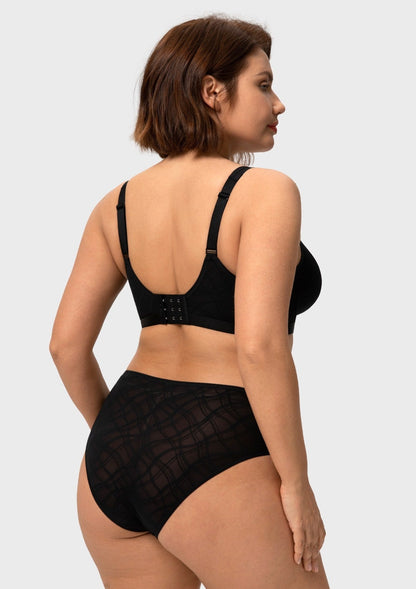 HSIA Skylark Breathable Lightweight Supportive Jacquard Mesh Wide Strap 3/4 Cup Comfort Bra