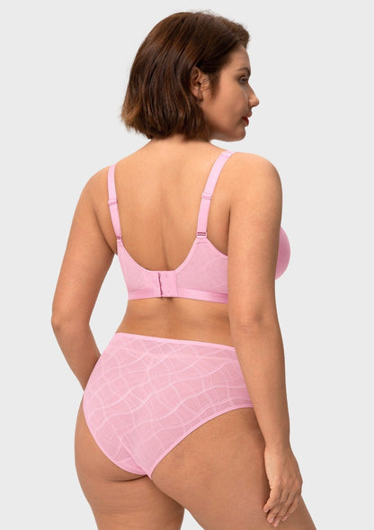 HSIA Skylark Breathable Lightweight Supportive Jacquard Mesh Wide Strap 3/4 Cup Comfort Bra