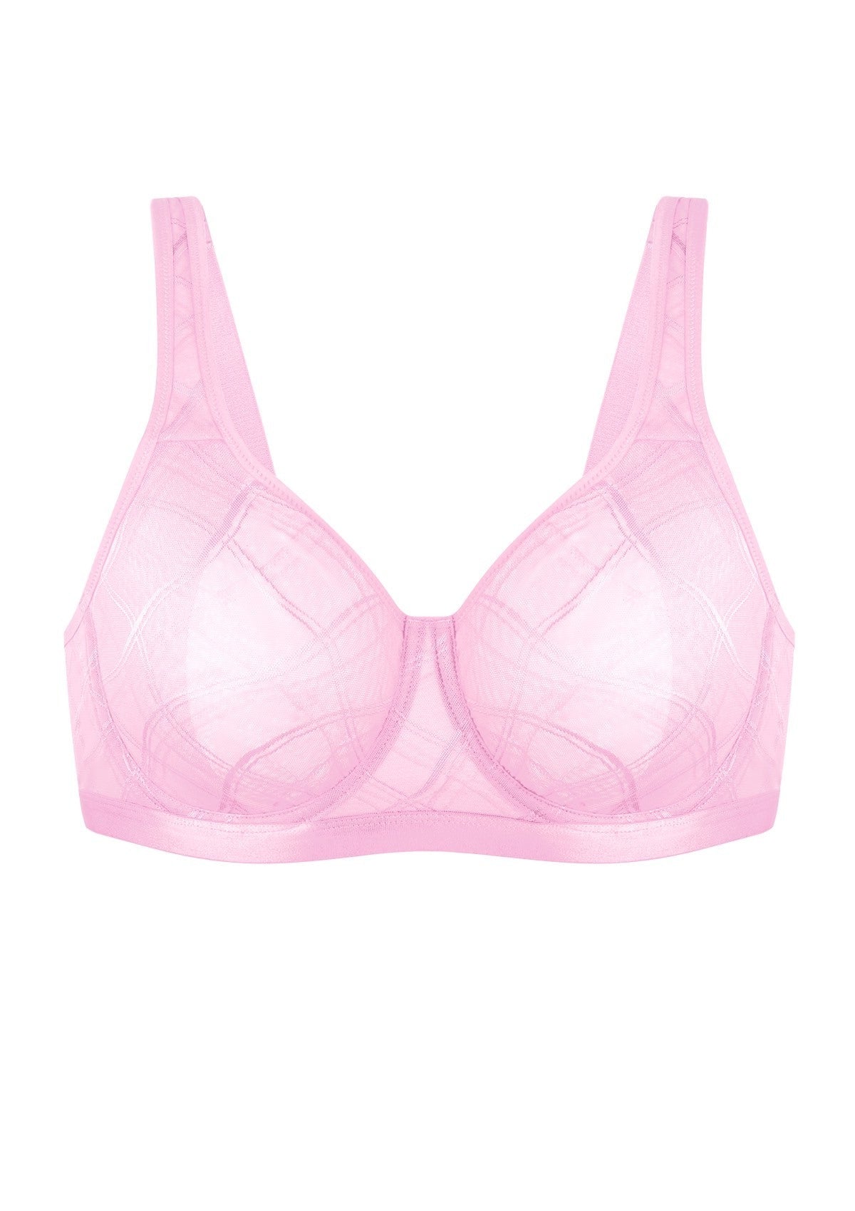 HSIA Skylark Breathable Lightweight Supportive Jacquard Mesh Wide Strap 3/4 Cup Comfort Bra