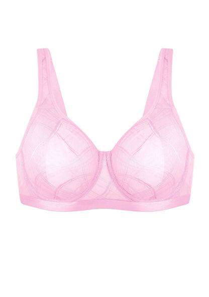 HSIA Skylark Breathable Lightweight Supportive Jacquard Mesh Wide Strap 3/4 Cup Comfort Bra