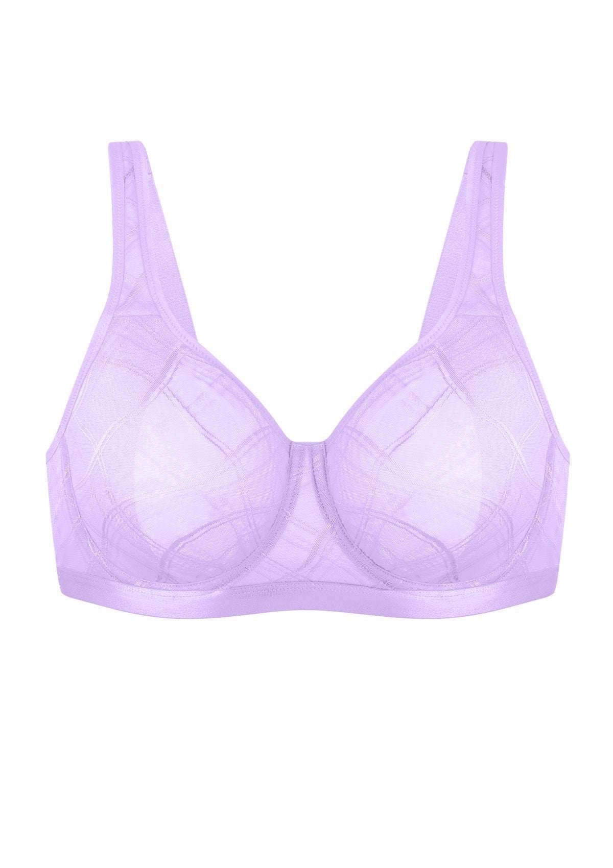 HSIA Skylark Breathable Lightweight Supportive Jacquard Mesh Wide Strap 3/4 Cup Comfort Bra