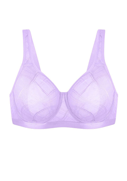 HSIA Skylark Breathable Lightweight Supportive Jacquard Mesh Wide Strap 3/4 Cup Comfort Bra