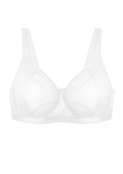 HSIA Skylark Breathable Lightweight Supportive Jacquard Mesh Wide Strap 3/4 Cup Comfort Bra