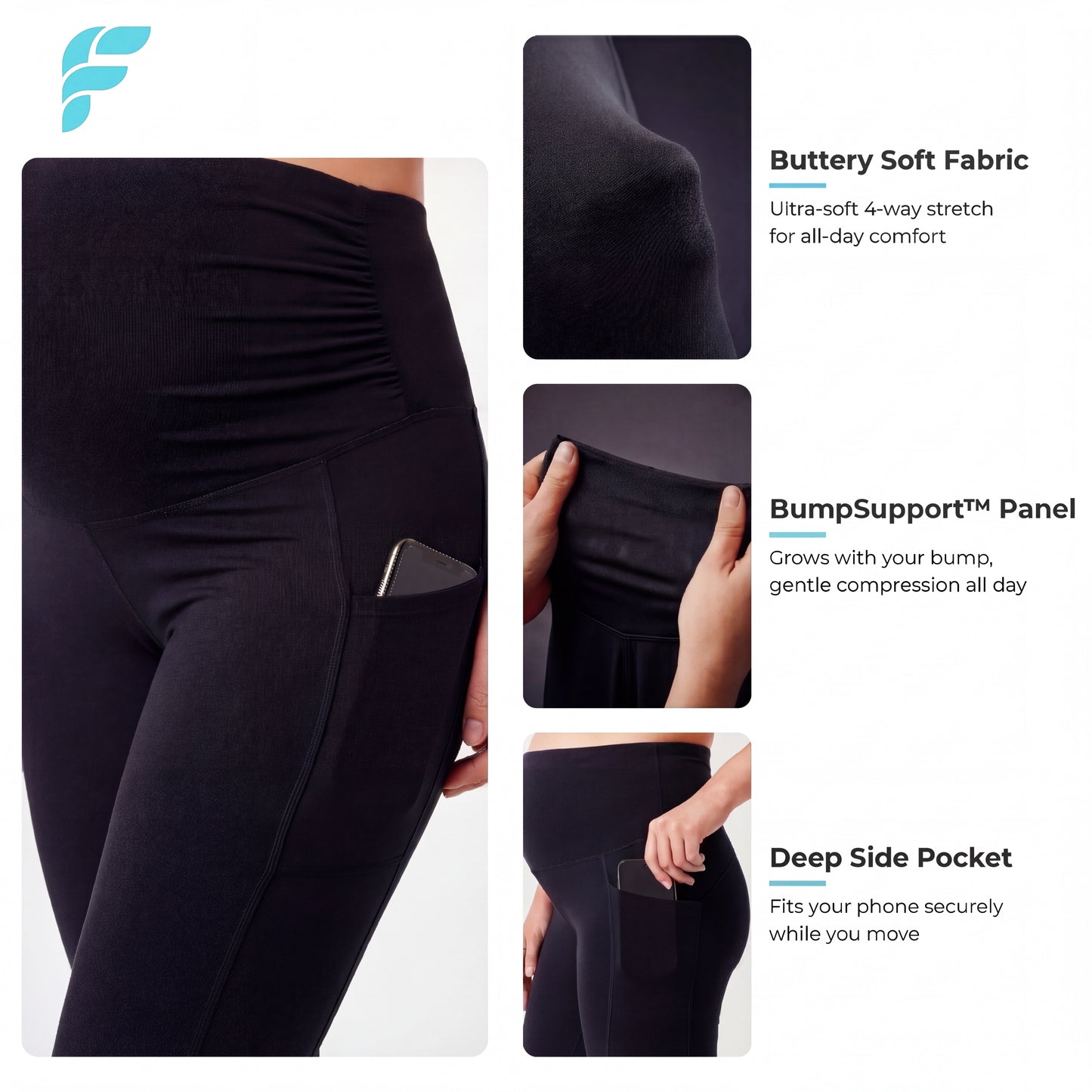 BumpSupport™ Maternity Leggings