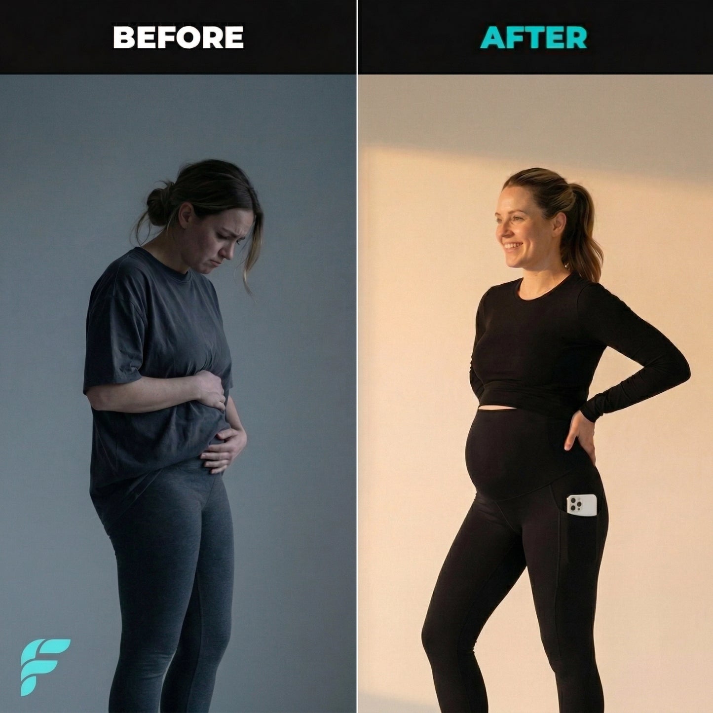 BumpSupport™ Maternity Leggings