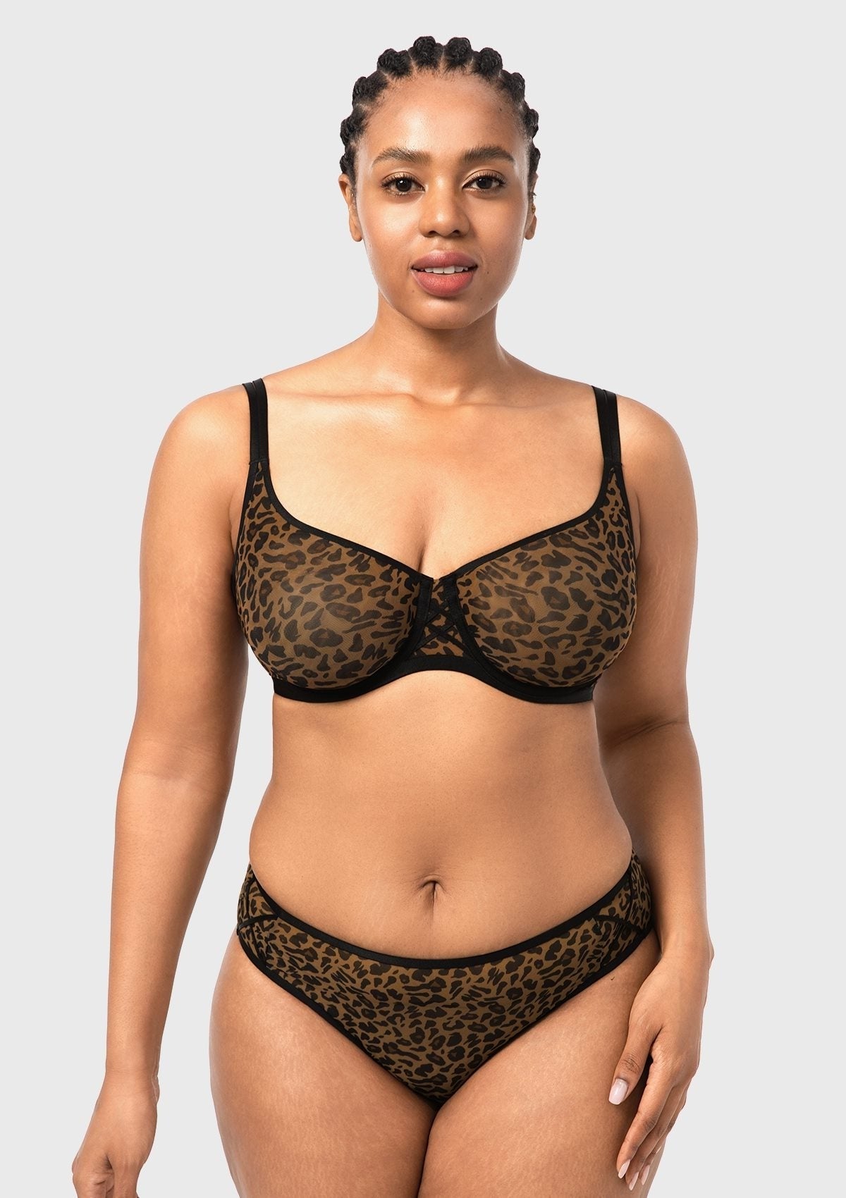 Lyra Sheer Mesh Multi-Way Unlined Balconette Bra
