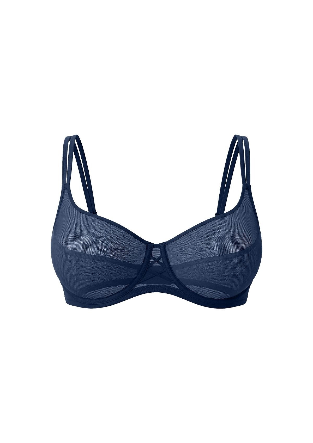 Lyra Sheer Mesh Multi-Way Unlined Balconette Bra