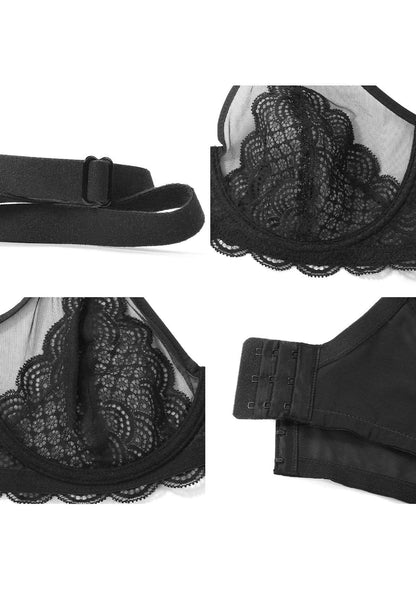 Mermaid Scales Lace Underwire Bra