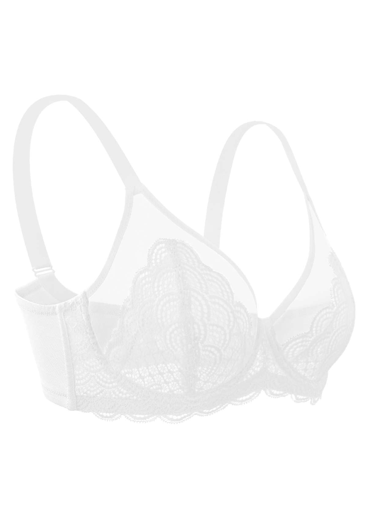 Mermaid Scales Lace Underwire Bra