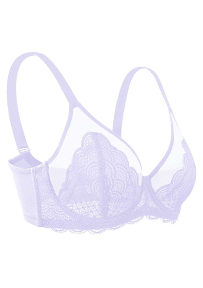 Mermaid Scales Lace Underwire Bra