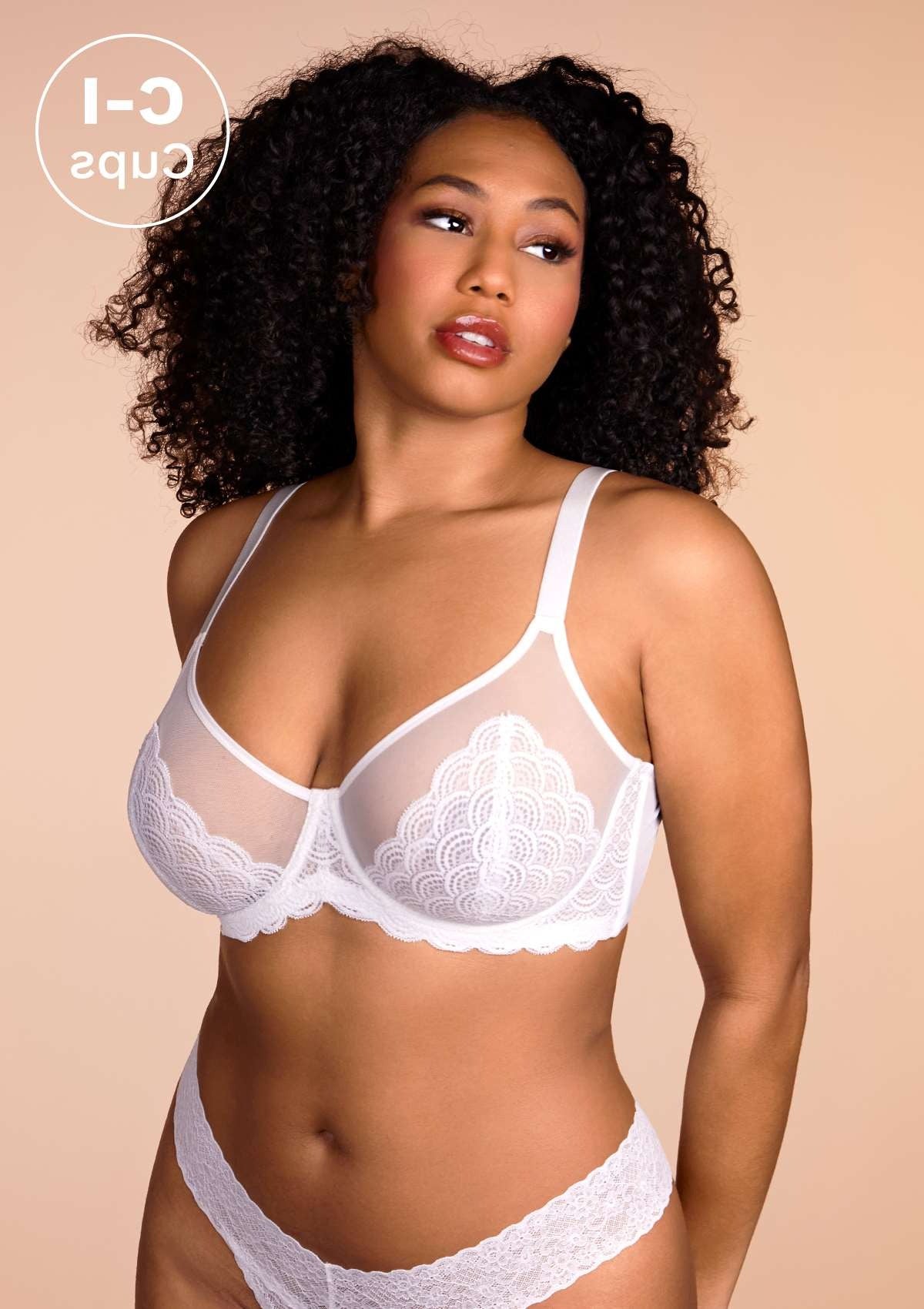 Mermaid Scales Lace Underwire Bra