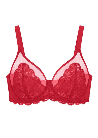 Mermaid Scales Lace Unlined Bra