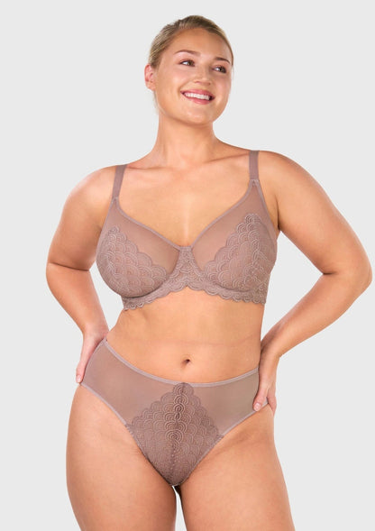 Mermaid Scales Lace Unlined Bra