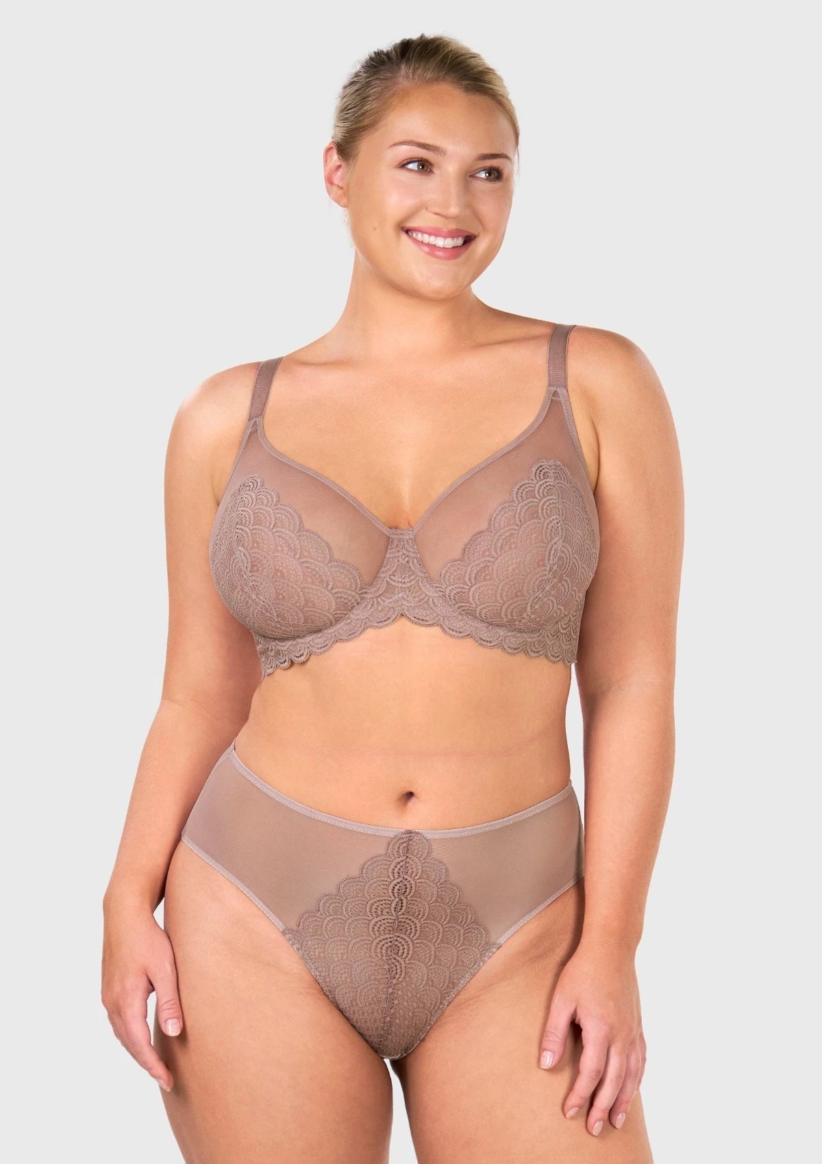 Mermaid Scales Lace Unlined Bra