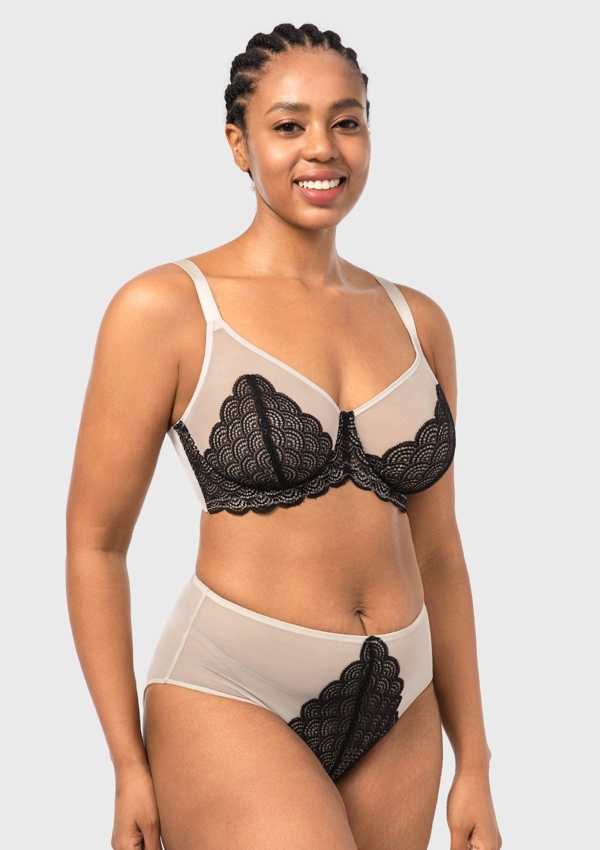 Mermaid Scales Lace Underwire Bra