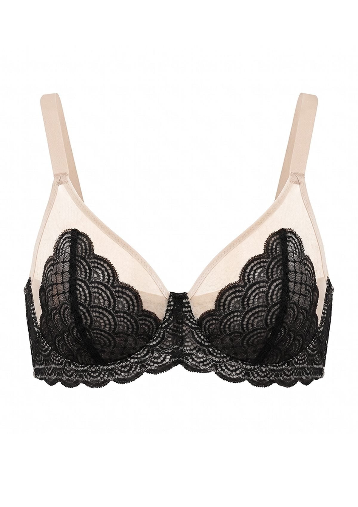 Mermaid Scales Lace Underwire Bra