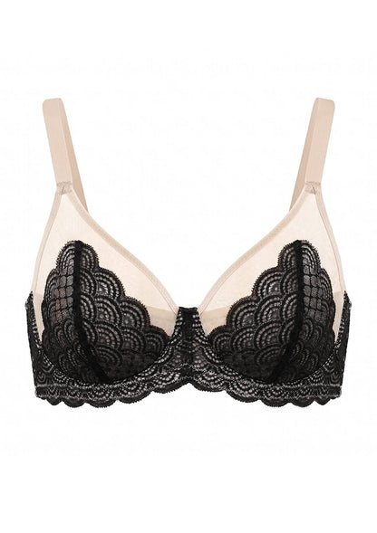 Mermaid Scales Lace Underwire Bra
