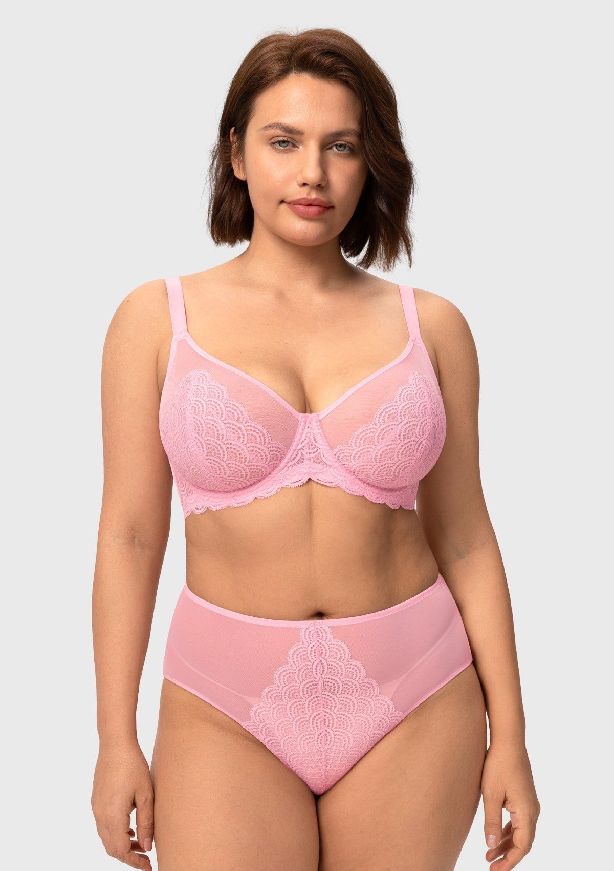 Mermaid Scales Lace Unlined Bra
