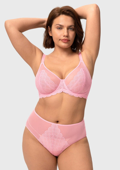 Mermaid Scales Lace Unlined Bra
