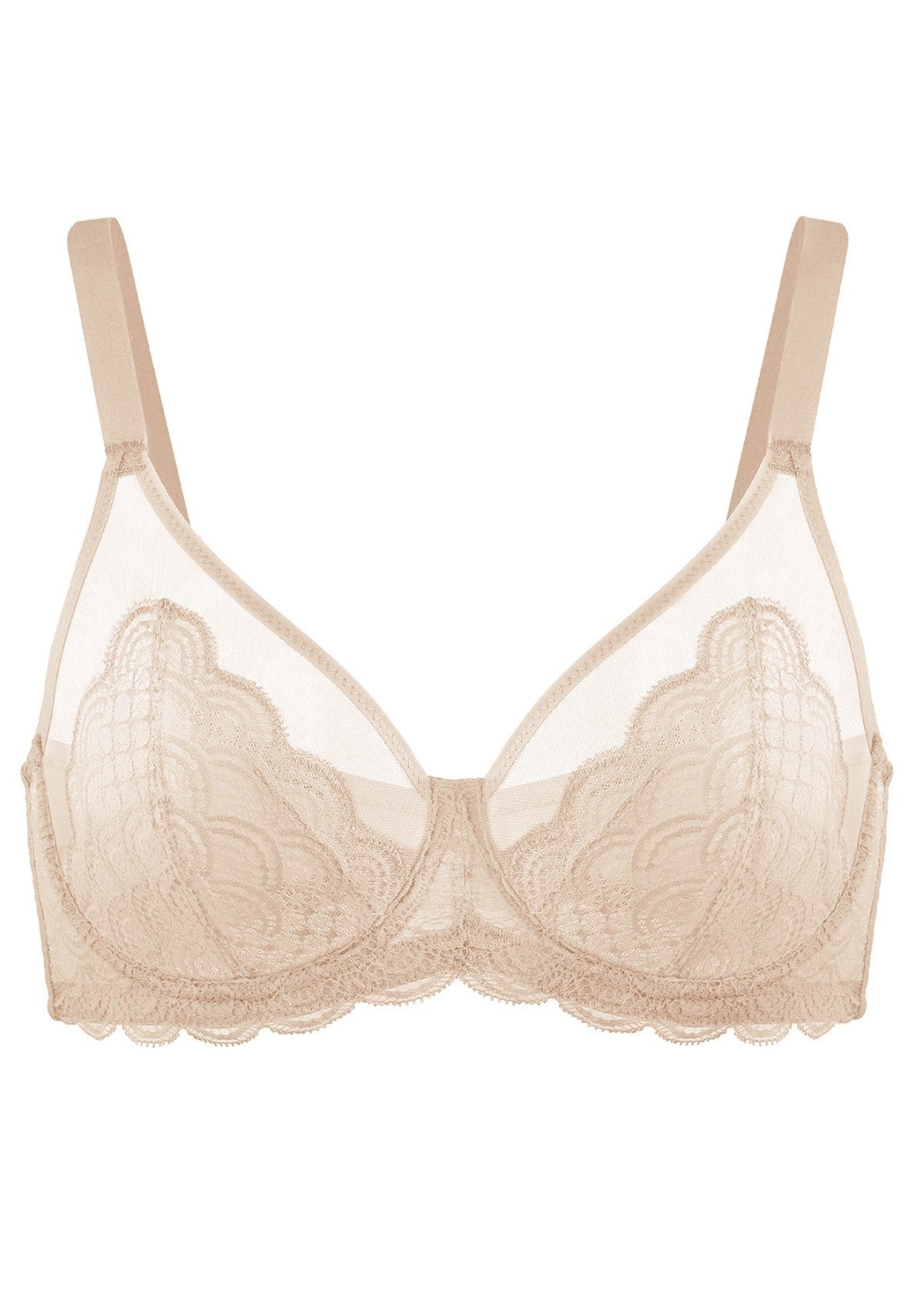 Mermaid Scales Lace Unlined Bra