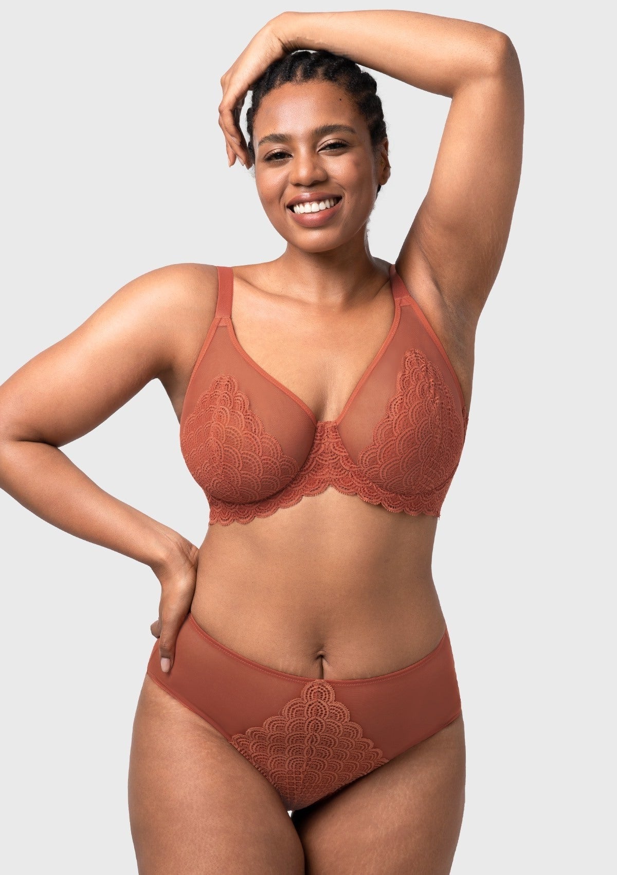 Mermaid Scales Lace Unlined Bra