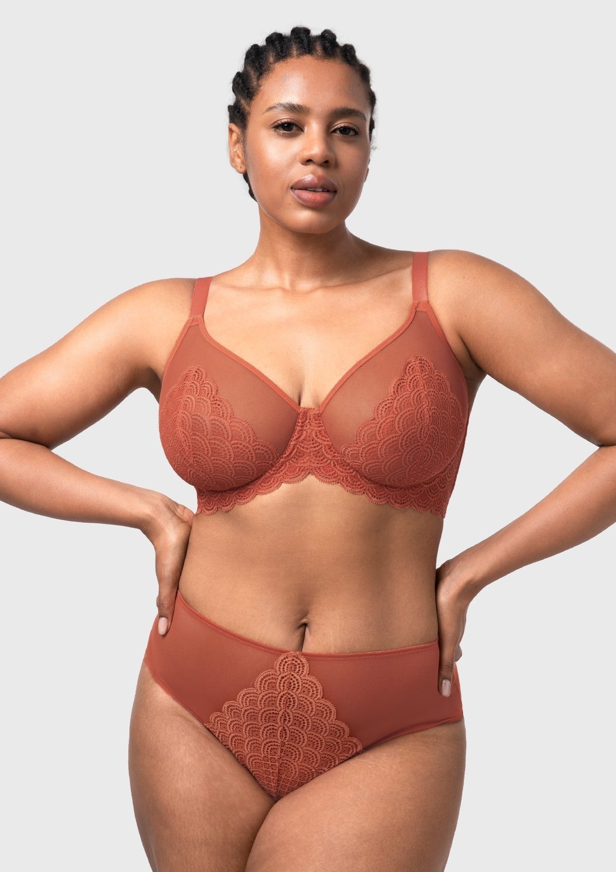 Mermaid Scales Lace Unlined Bra