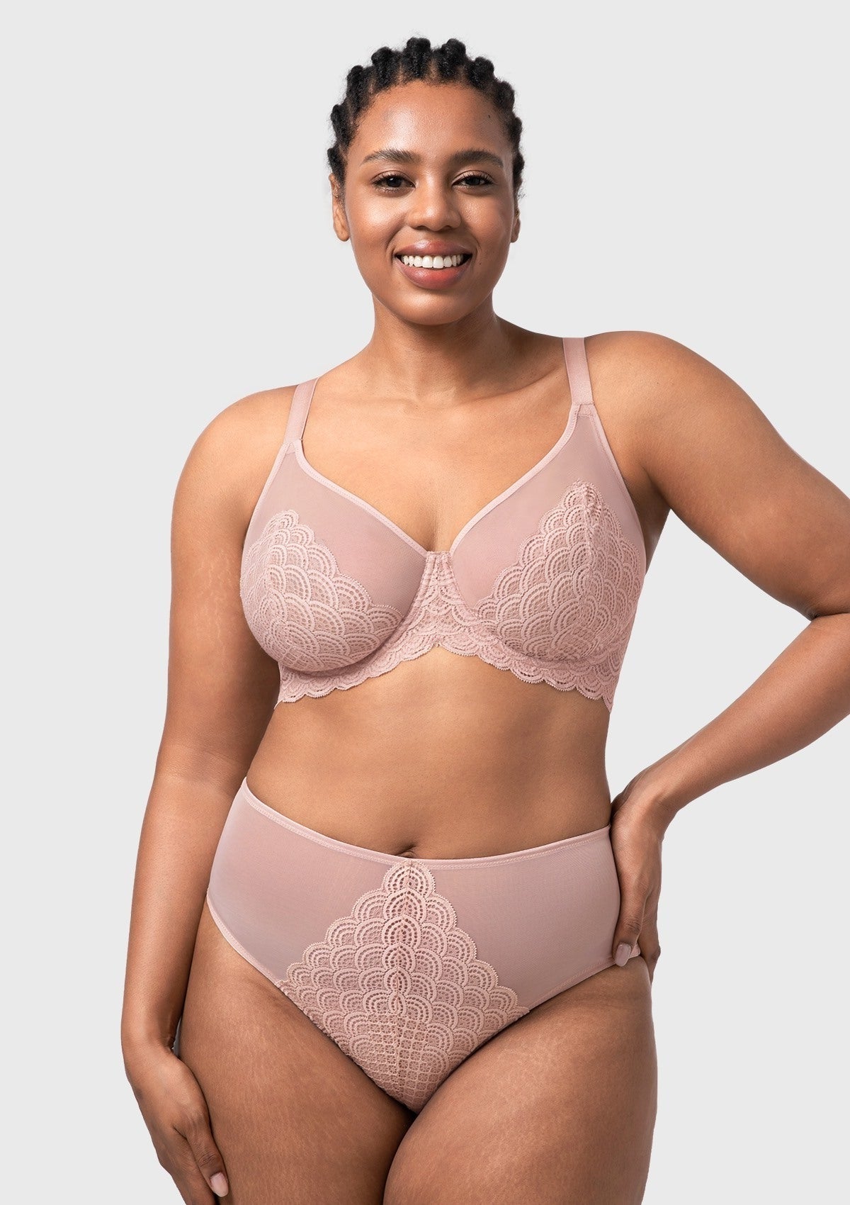 Mermaid Scales Lace Unlined Bra