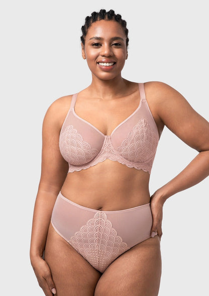Mermaid Scales Lace Unlined Bra