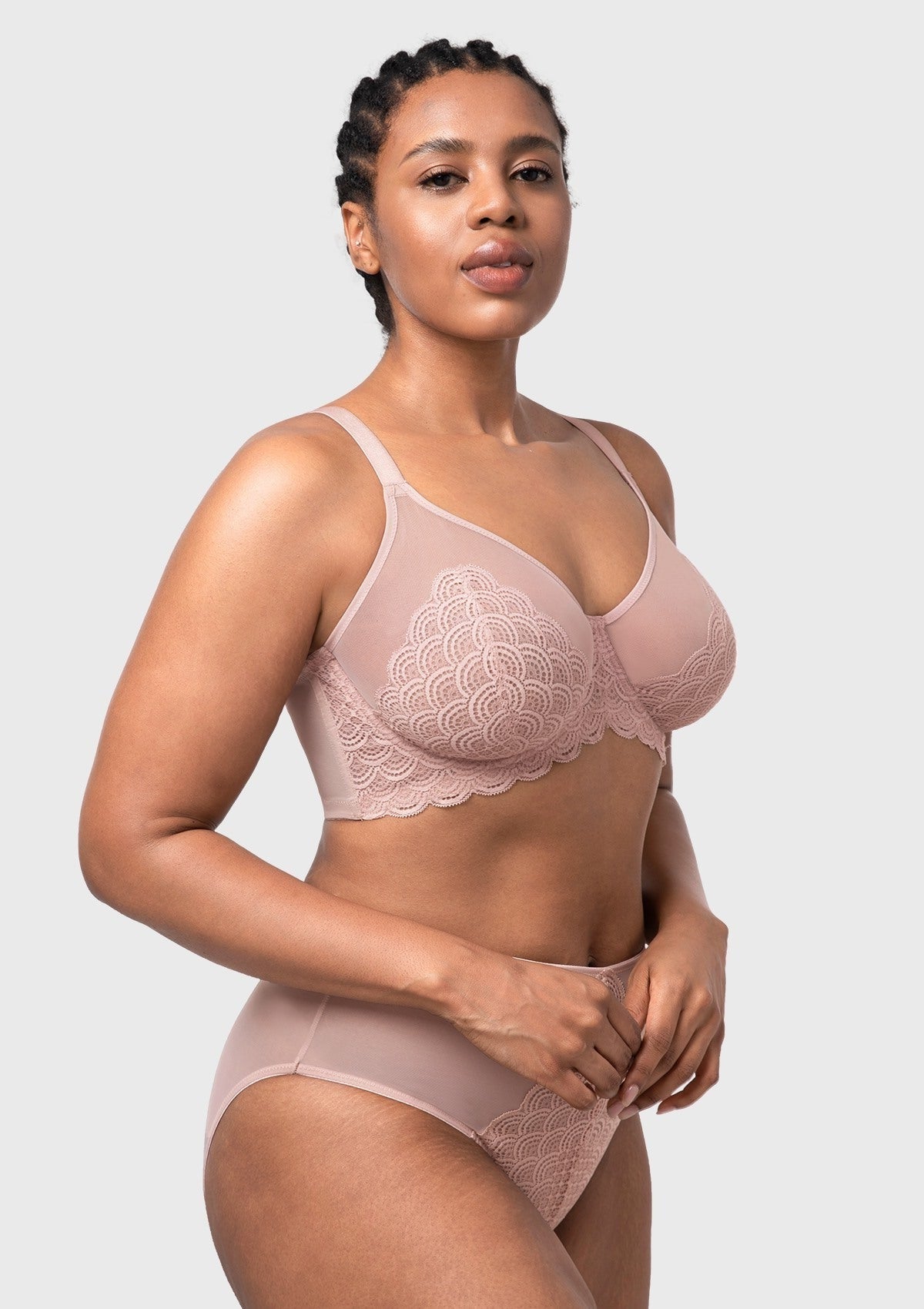 Mermaid Scales Lace Unlined Bra