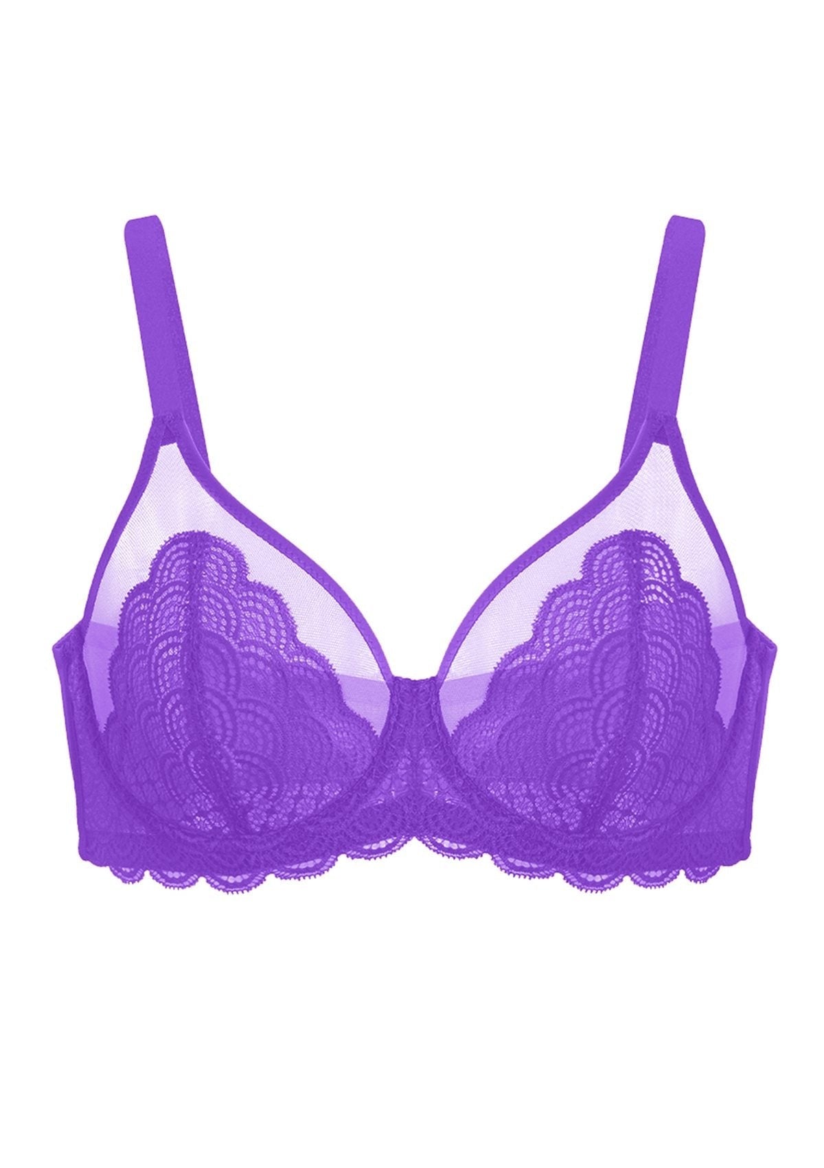 Mermaid Scales Lace Underwire Bra