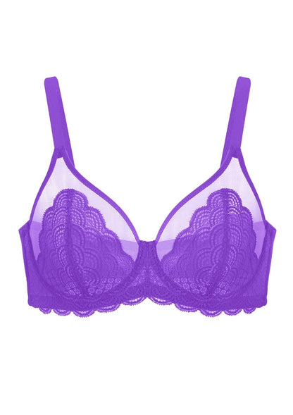 Mermaid Scales Lace Underwire Bra