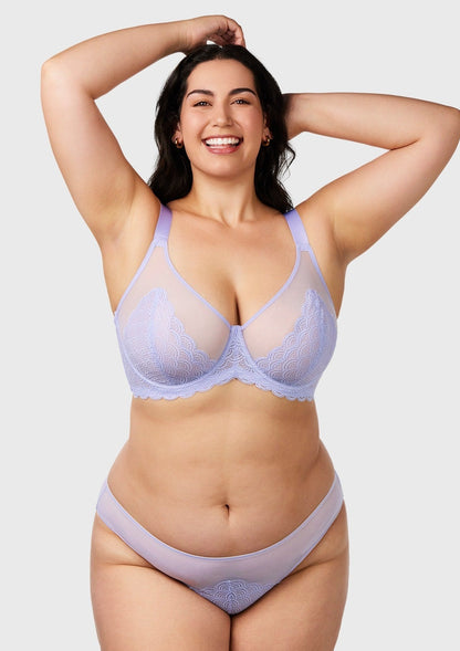 Mermaid Scales Lace Underwire Bra