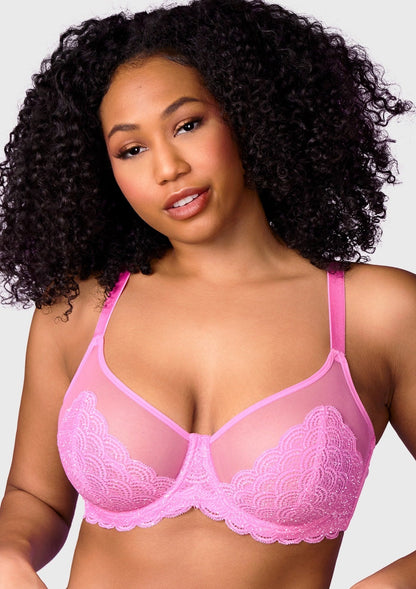 Mermaid Scales Lace Unlined Bra