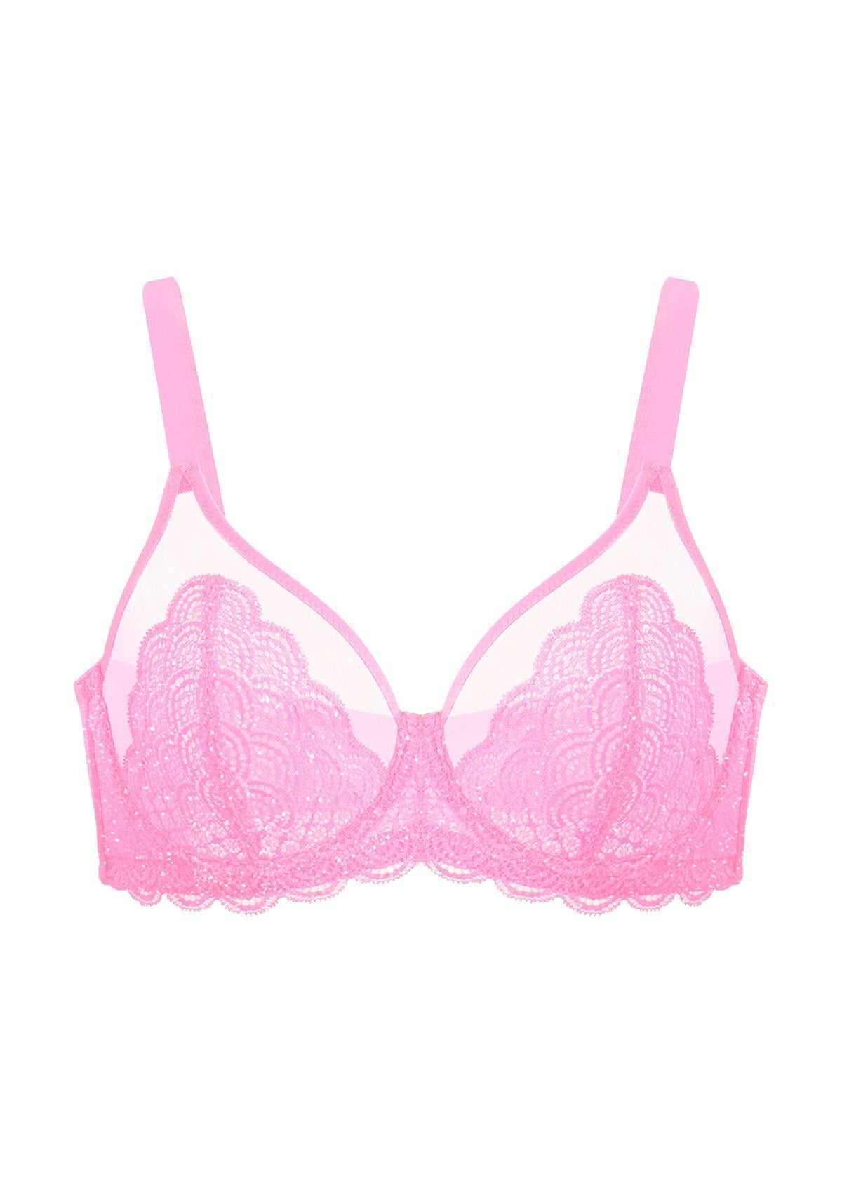 Mermaid Scales Lace Unlined Bra
