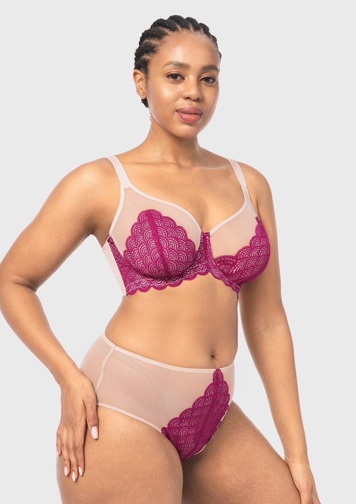 Mermaid Scales Lace Underwire Bra