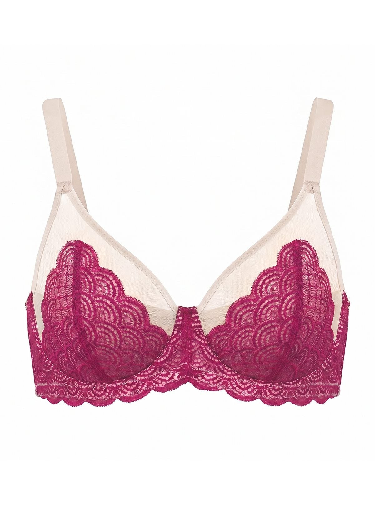 Mermaid Scales Lace Underwire Bra