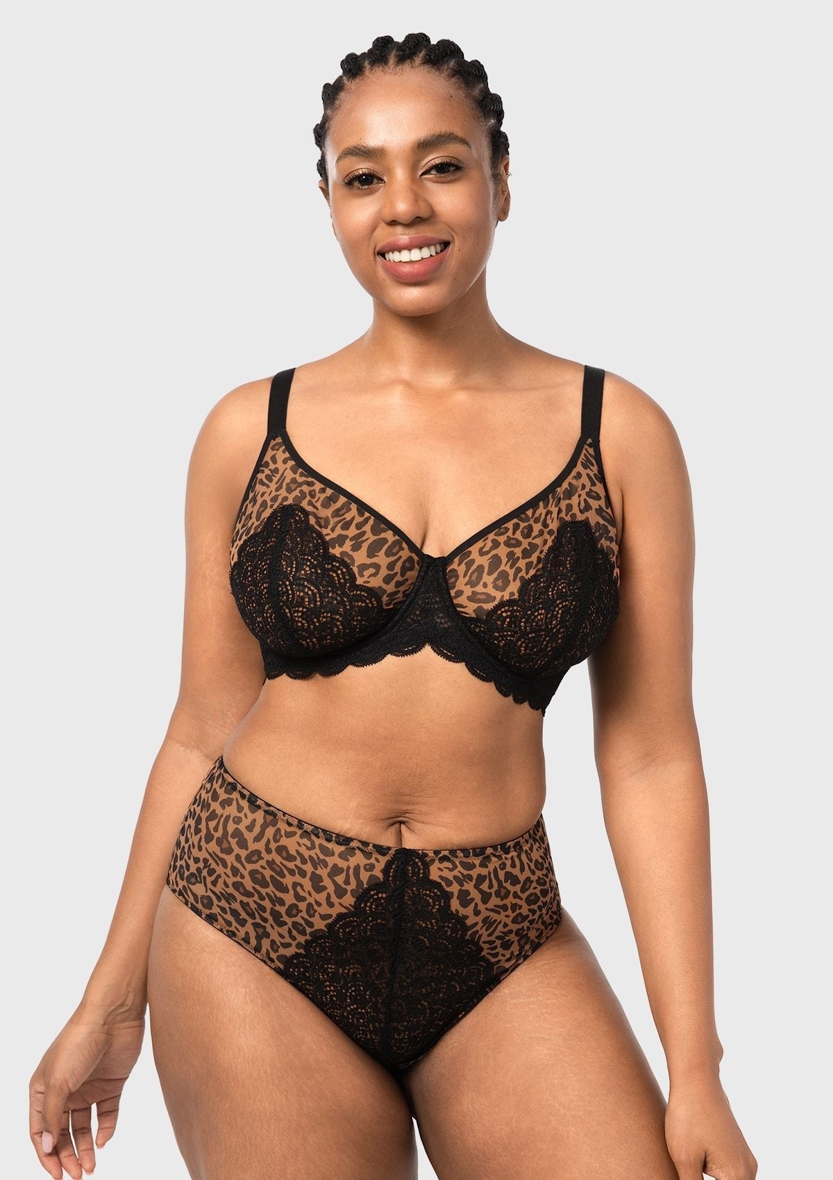 Mermaid Scales Lace Underwire Bra